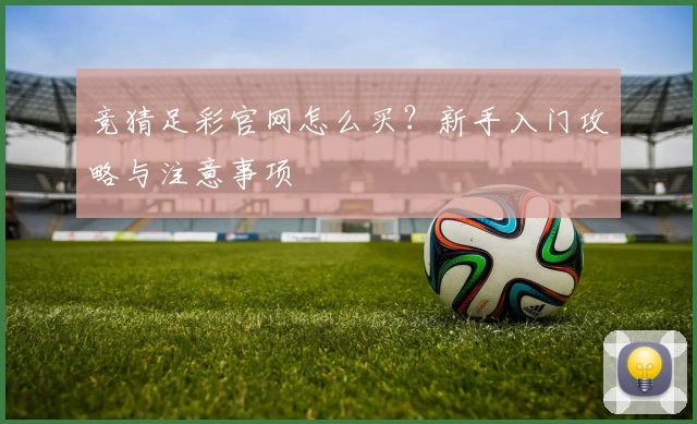 竞猜足彩官网怎么买?新手入门攻略与注意事项